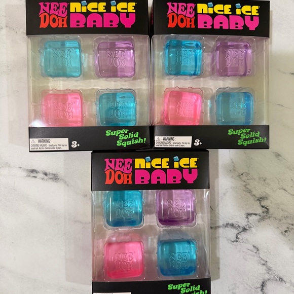 NeeDoh Other - 3x NeeDoh Nice Ice Baby (4 Pack, Colors May Vary)